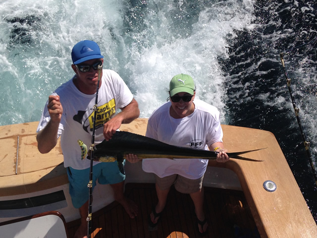 ANGLER: Nanette Torano SPECIES: Mahi Mahi. WEIGHT: 15lbs. LURE: JB Lures, Lumo Little Dingo.